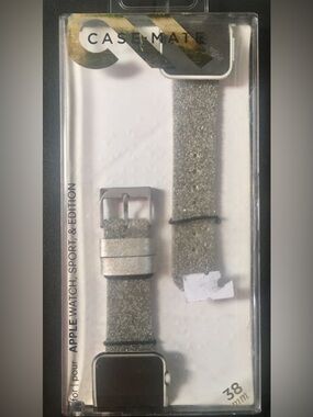 AppleWatch 38mm Silver Sparkle Band by Casemate